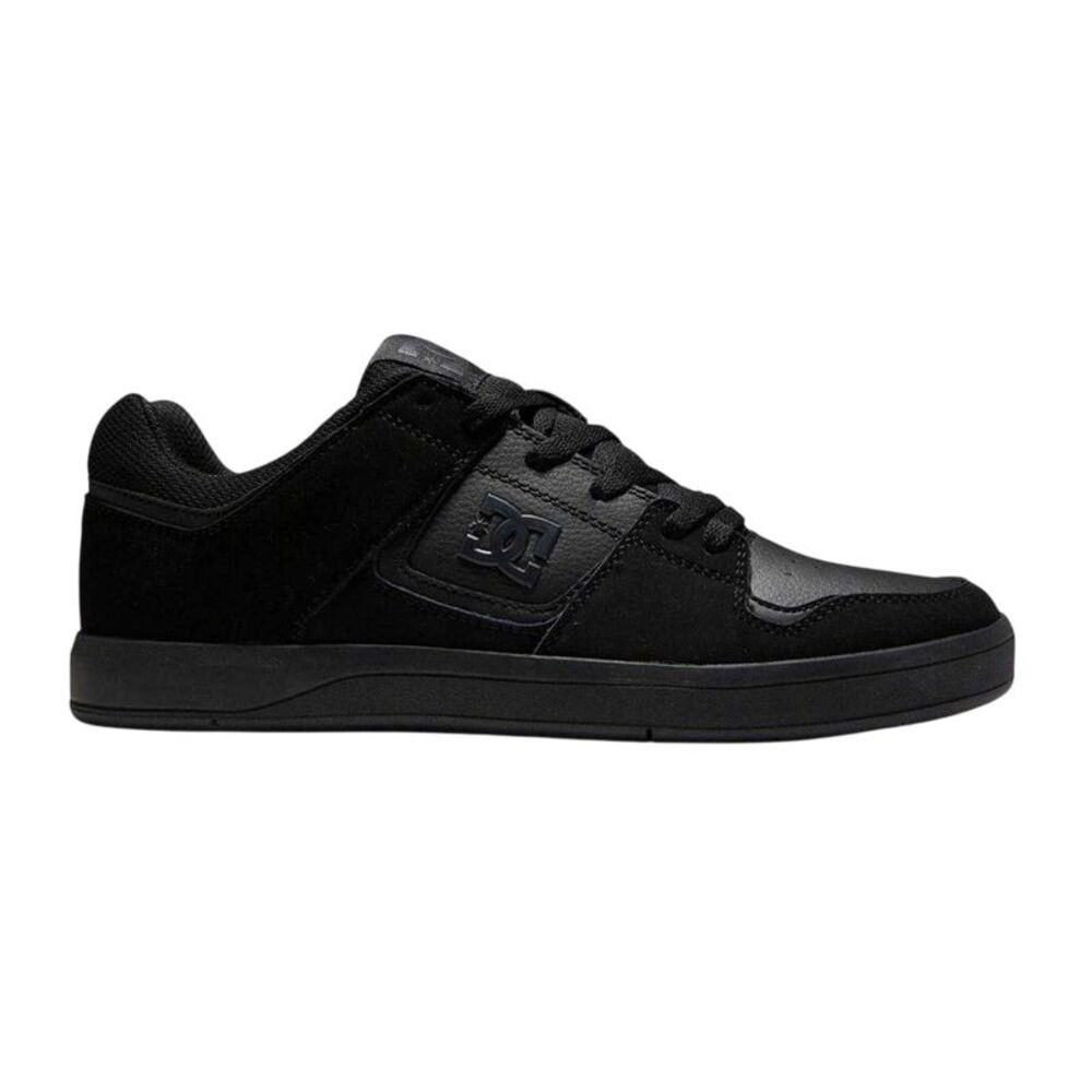 DC Mens Cure Basket Homme Flat Skate Shoes / Triple Black